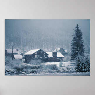 Snowing In Aspen Prints