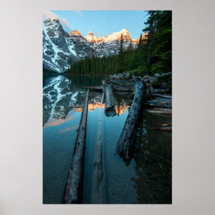 Snowing Mountain Big Snow Mountains Photography Poster