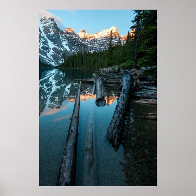 Snowing Mountain Big Snow Mountains Photography Poster (Front)