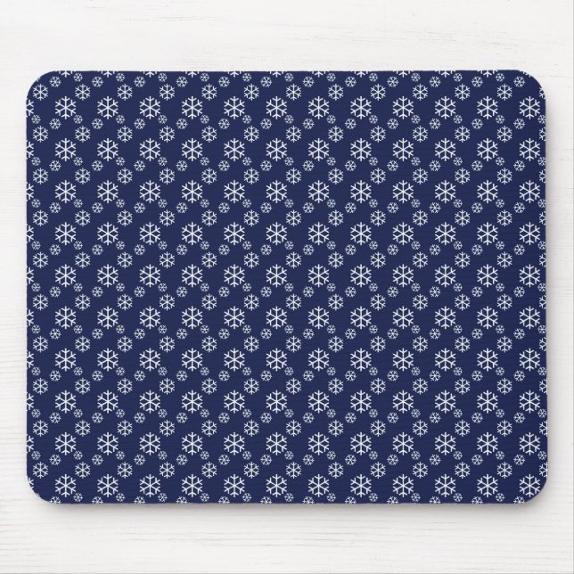 Snowing on Christmas Eve Mouse Pad (Front)