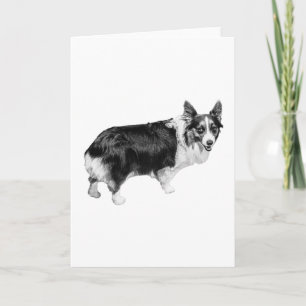 Snowlight Corgi Greeting Card