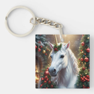 Snowlight: The Enchanted Christmas Unicorn Key Ring