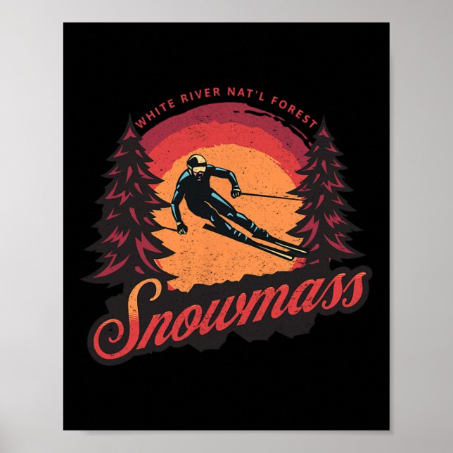 Snowm Colorado Snow Skiing  Poster (Front)