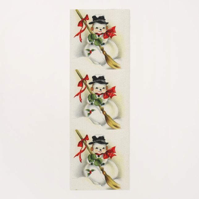 Snowman 001 yoga mat (Back)
