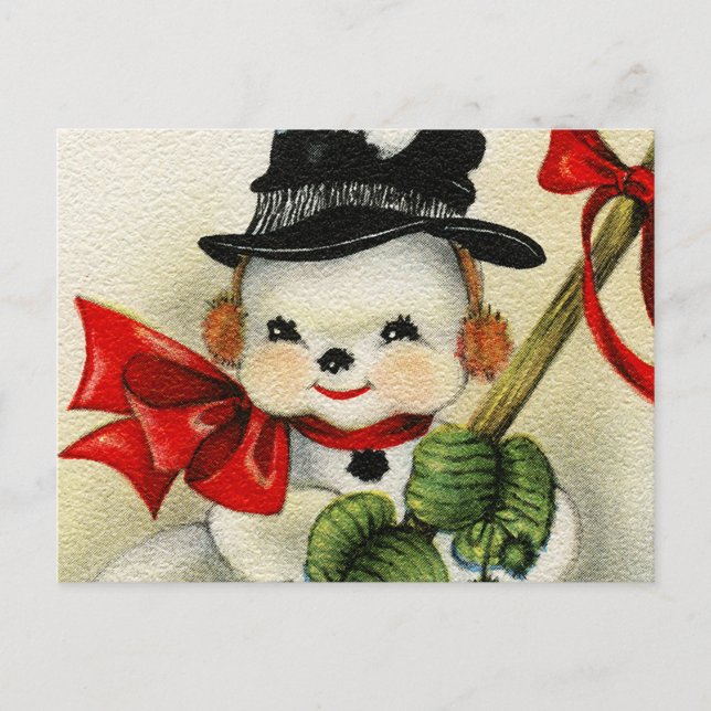 Snowman 004 postcard (Front)