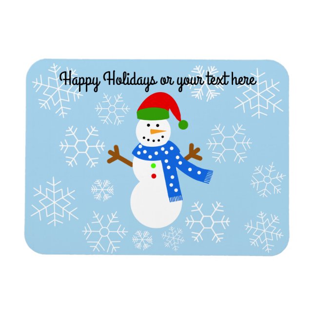Snowman #1 Magnet (Horizontal)