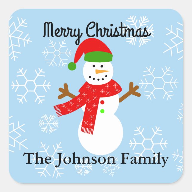 Snowman #2-2 Stickers (Front)