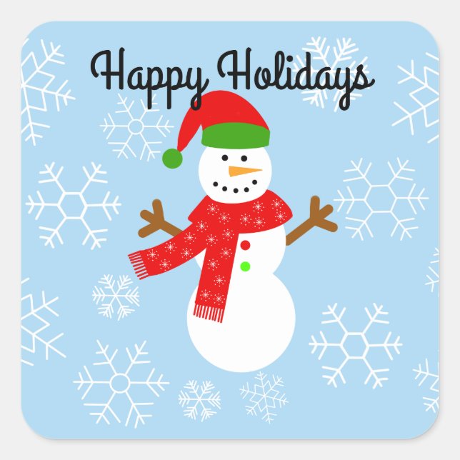Snowman #2-3 Stickers (Front)