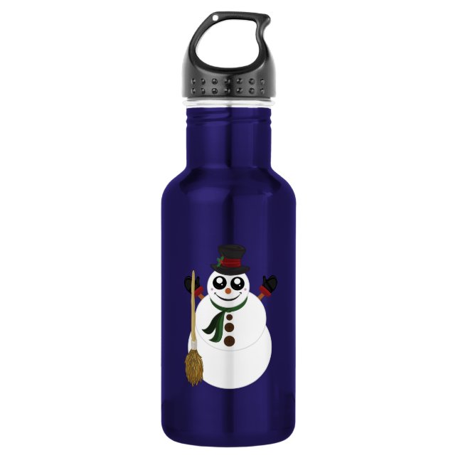 Snowman 532 Ml Water Bottle (Front)