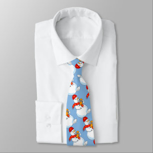 Snowman Accountant Tie