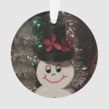Snowman Acrylic Ornament