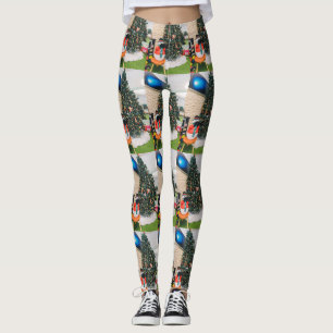 Snowman and Christmas tree Leggings