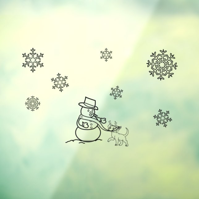 Snowman and dog in Snow (Sheet 3)