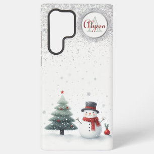 Snowman and Evergreen Samsung Galaxy Case