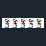 Snowman and Girl Dancers Christmas Napkin Bands<br><div class="desc">Christmas Napkin Bands with Happy Snowman and Girl Dancers Christmas Party Napkin Rings - or Choose / Add Your Unique Text / Name / Colour - Make Your Special Gift - Resize and move or remove and add elements / text with Customisation tool ! Drawing and Design by MIGNED. Please...</div>
