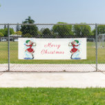 Snowman and Girl Dancers Tango Christmas Banner<br><div class="desc">Funny Christmas Banners with Happy Snowman and Girl Dance Tango Christmas Party Cartoon Drawing Banner - Customisable - or Choose / Add Your Unique Text / Name / Colour - Make Your Special Gift - Resize and move or remove and add elements / text with customisation tool ! Drawing and...</div>