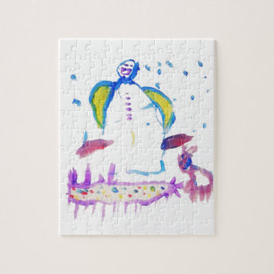 Snowman and his best friend jigsaw puzzle