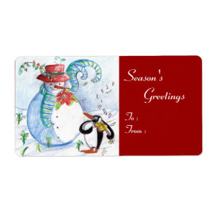 SNOWMAN AND PENGUIN'S WINTER SERENADE