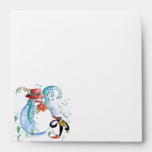 SNOWMAN AND PENGUIN'S WINTER SERENADE ENVELOPES