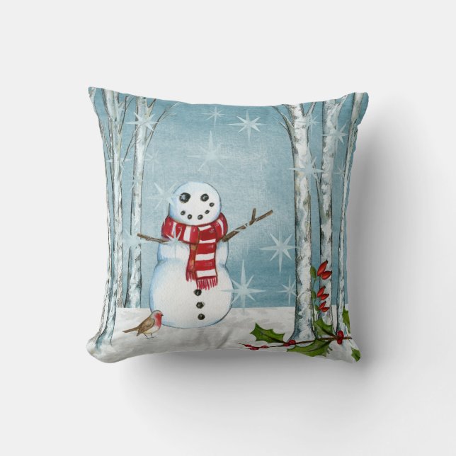 Snowman and Snow Cushion (Front)