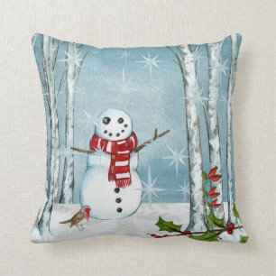 Snowman and Snow Cushion