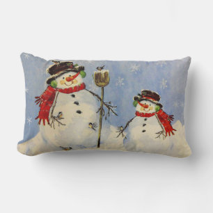 Snowman and Son Lumbar Cushion