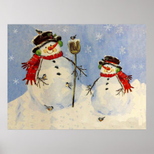 Snowman and Son Poster