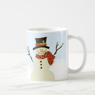 Snowman and Tree Christmas Mug