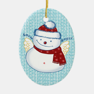 Snowman Angel Ornament