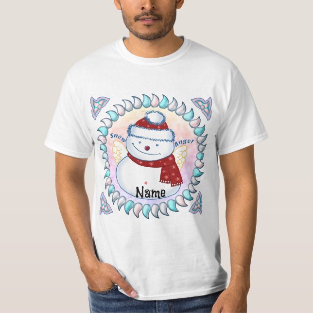 Snowman Angel t-shirts (Front)