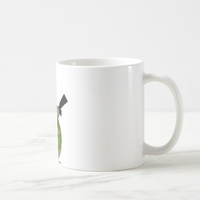 snowman army christmas coffee mug (Right)