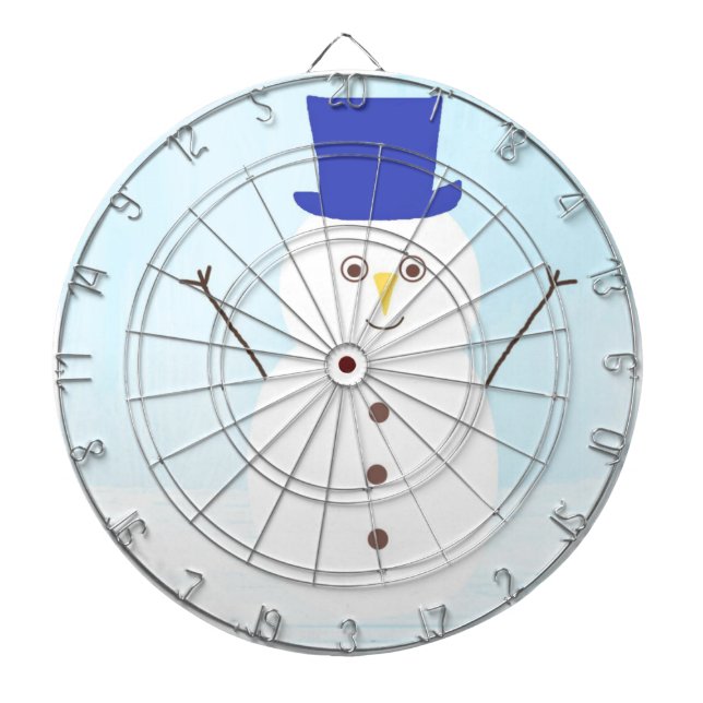 snowman art dartboard (Front)