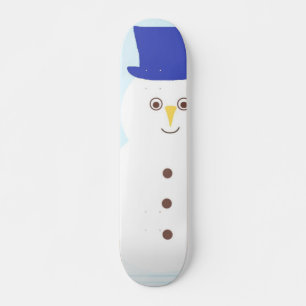 snowman art skateboard