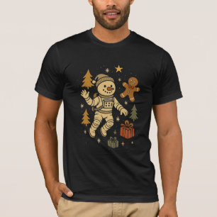 Snowman Astronaut – Cosmic Christmas Adventure T-Shirt