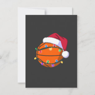 Snowman Basketball Christmas Santa Baseball Sport Invitation