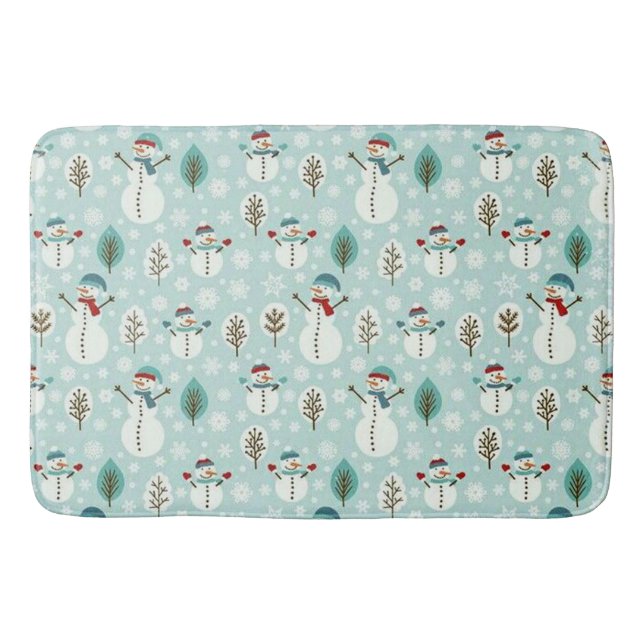 Snowman Bath Mat (Front)