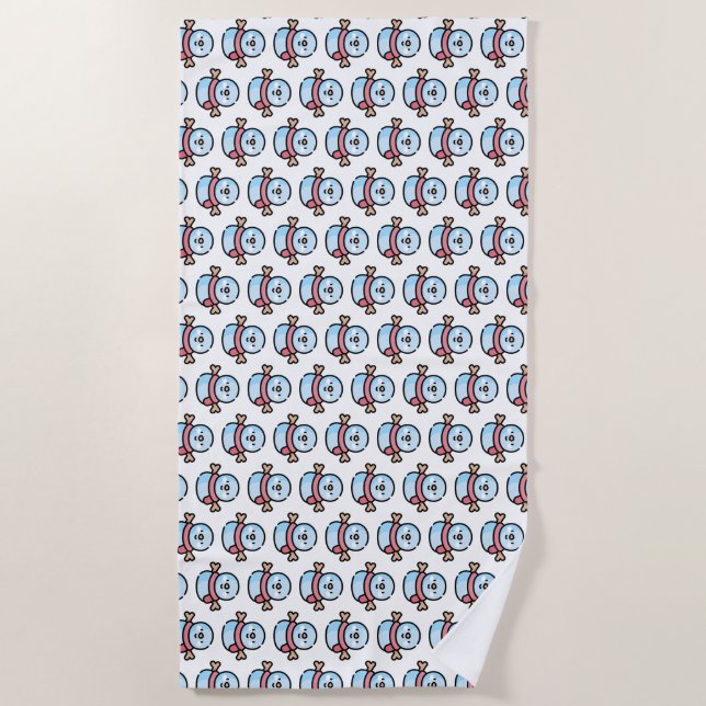 snowman beach towel (Front)
