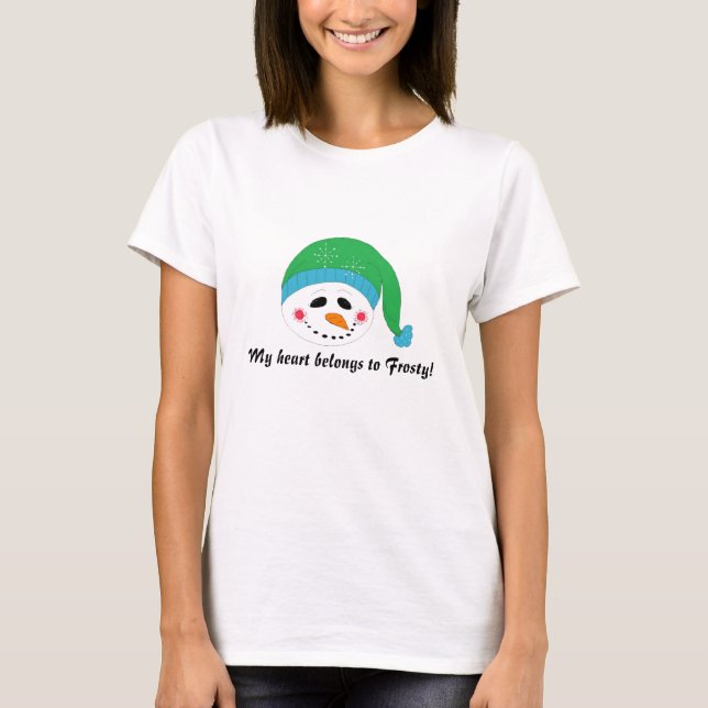 Snowman Big Grin T-Shirt (Front)