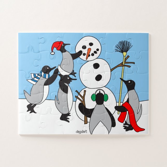 Snowman BIG Piece Jigsaw Puzzle (Horizontal)