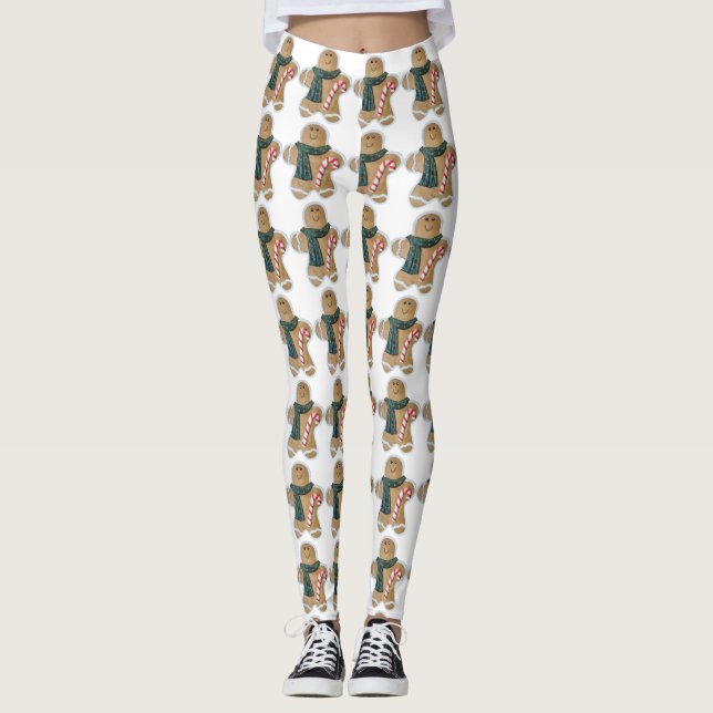 Snowman biscuit leggings (Front)