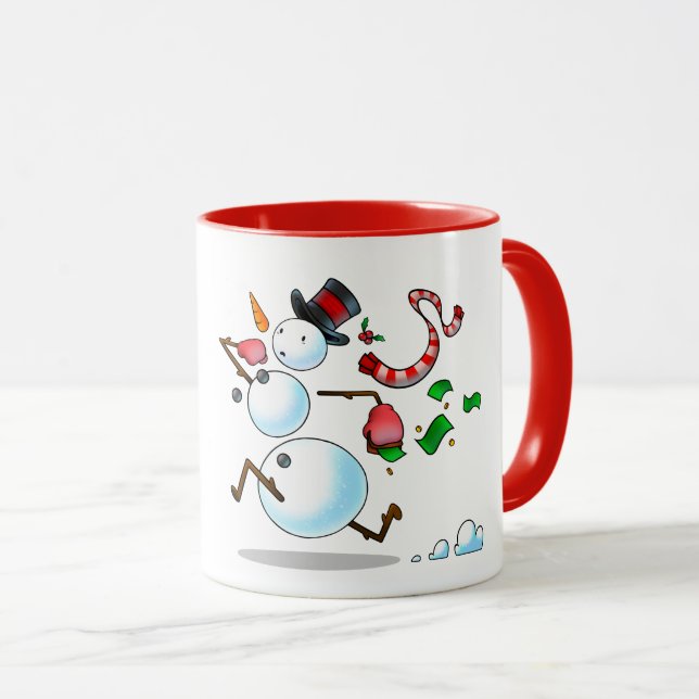 Snowman Black Friday Mug (Front Right)