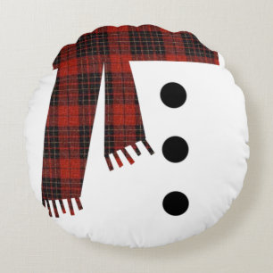 Snowman body round cushion