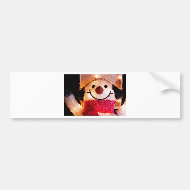 SNOWMAN BUMPER STICKER (Front)