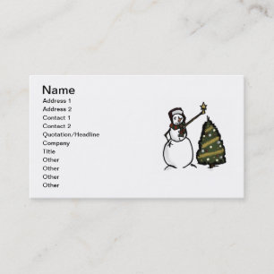 Snowman Business Card