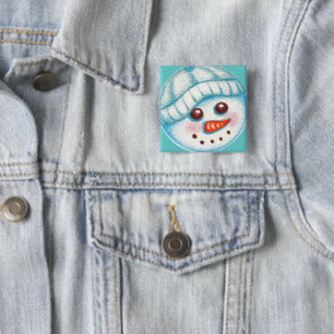 Snowman  Button