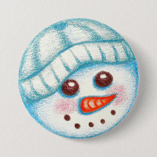 Snowman  Button