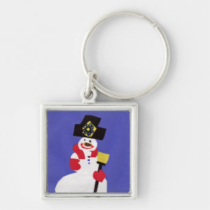 Snowman by VictoriaShaylee Key Ring