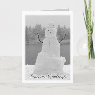 Snowman Cards Personalised Christmas Snowman Cards