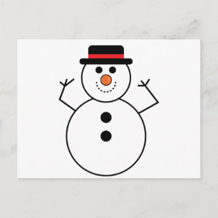 Snowman Cartoon Postcard