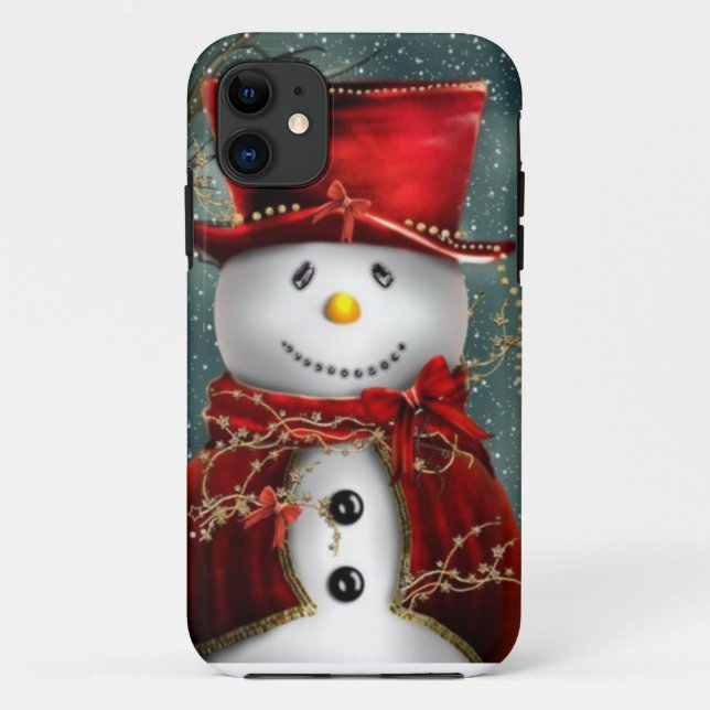 Snowman Case-Mate iPhone Case (Back)